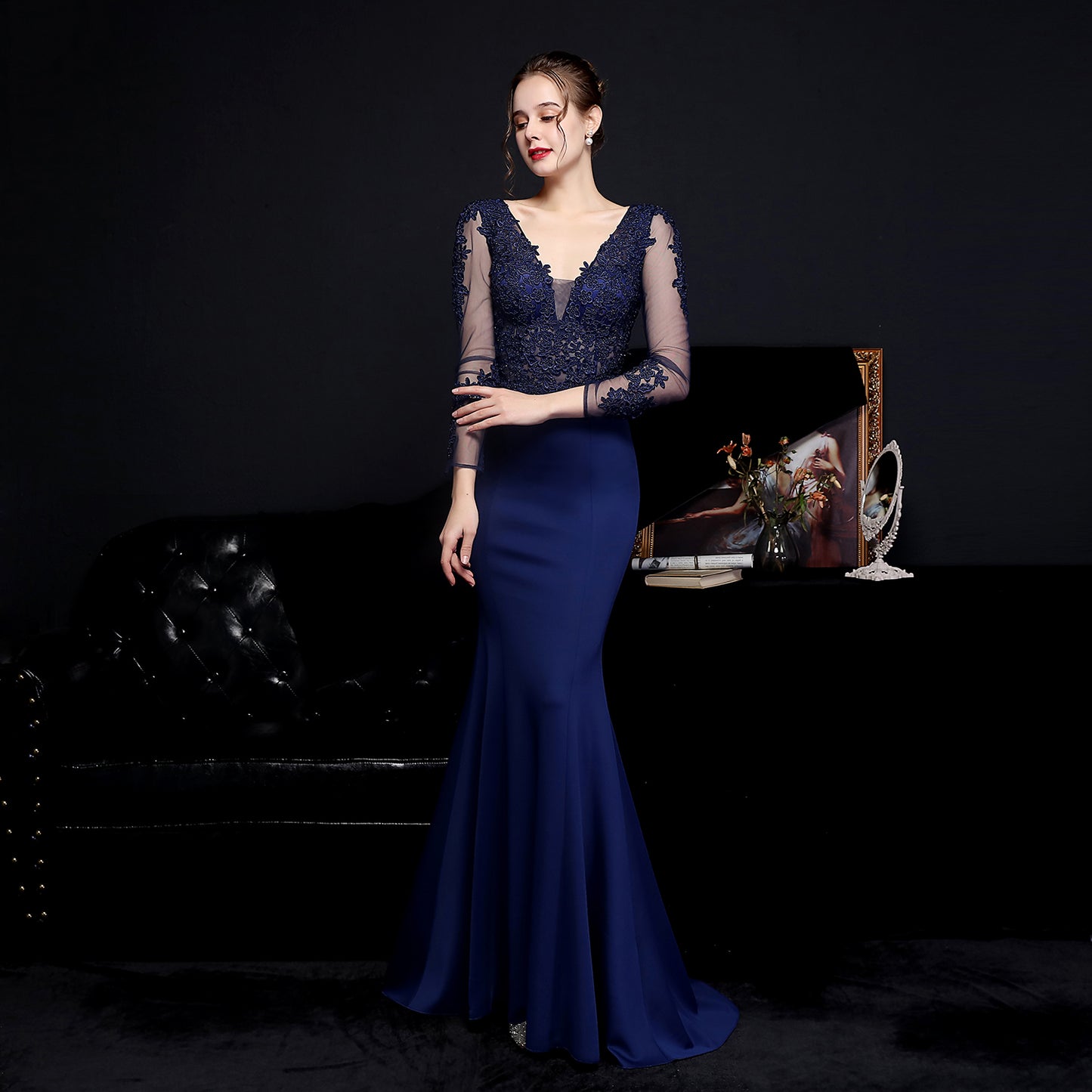 Celestine/Dark Blue