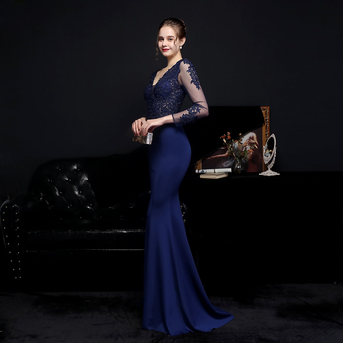 Celestine/Dark Blue