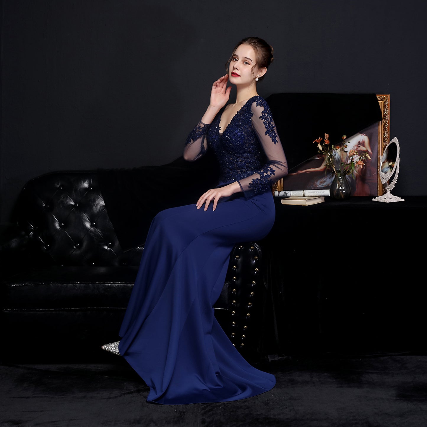 Celestine/Dark Blue