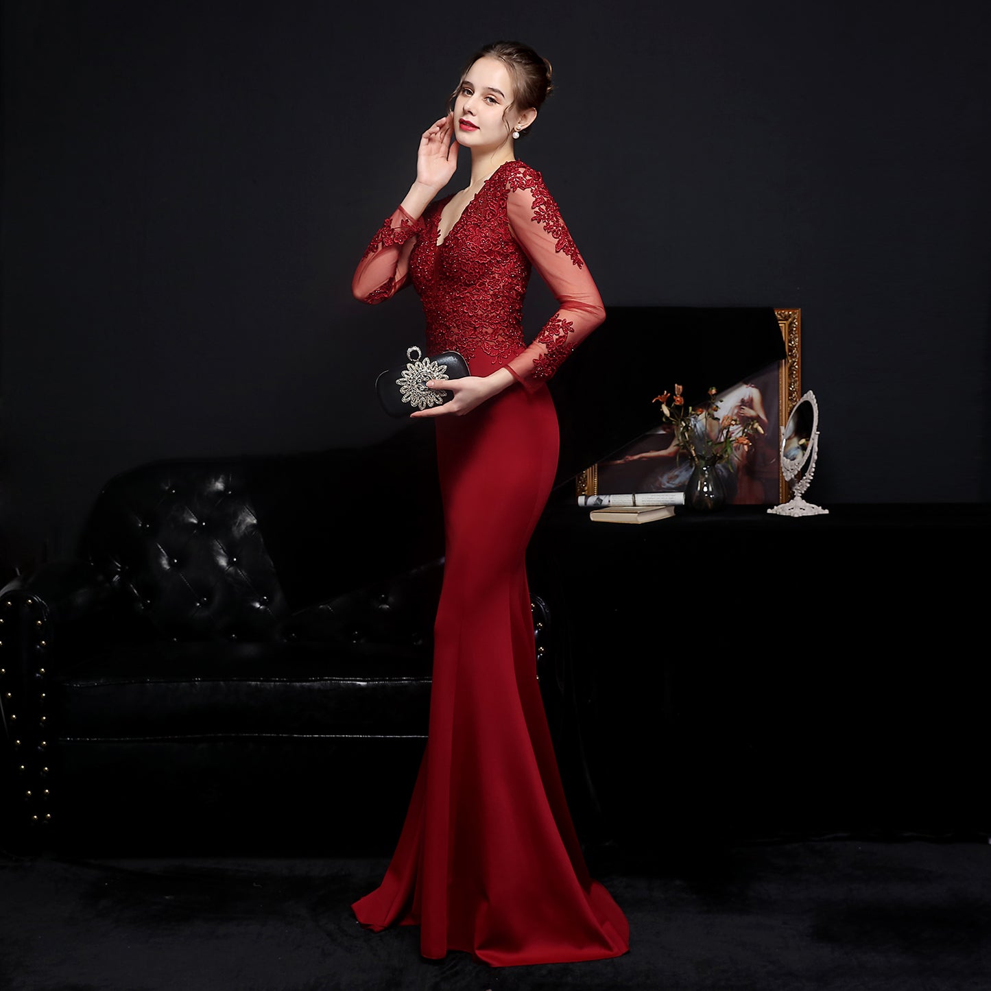 Celestine/Burgundy