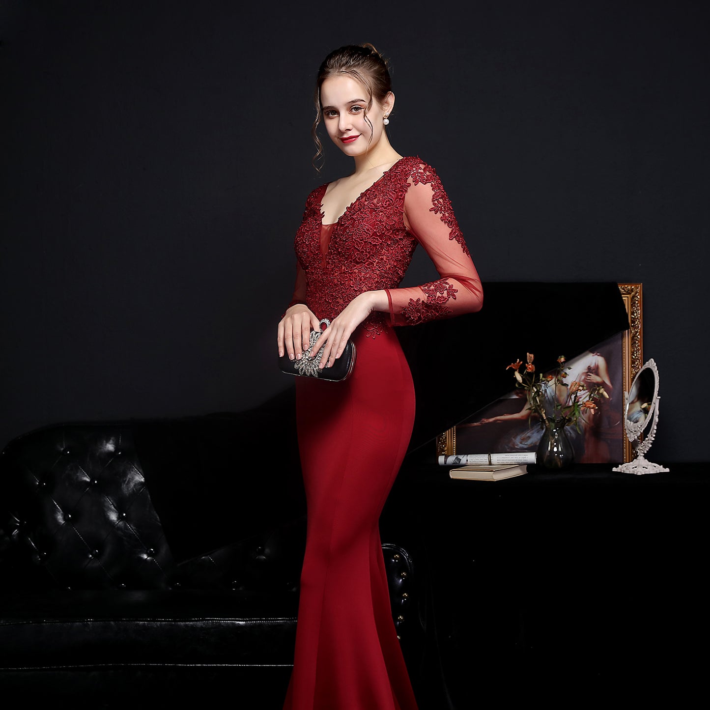Celestine/Burgundy