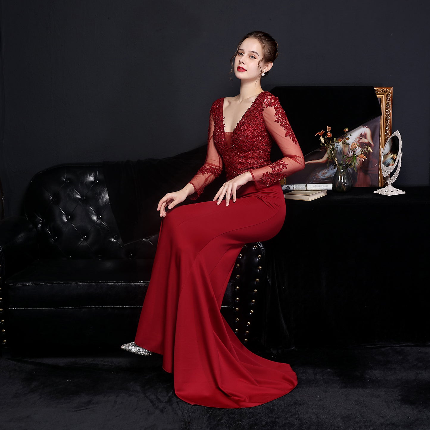 Celestine/Burgundy